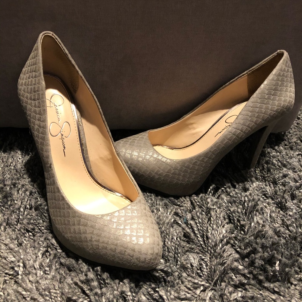 Jessica Simpson snake skin heels